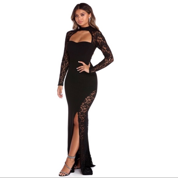 Windsor Dresses & Skirts - Black Windsor Lace Formal Dress